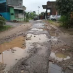 Hujan Deras Sejak Siang Hari Sebabkan Banjir hingga Jalan Rusak di Bandar Lampung