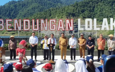 Jokowi Resmikan Bendungan Lolak di Sulawesi Utara, AHY Ikut Dampingi
