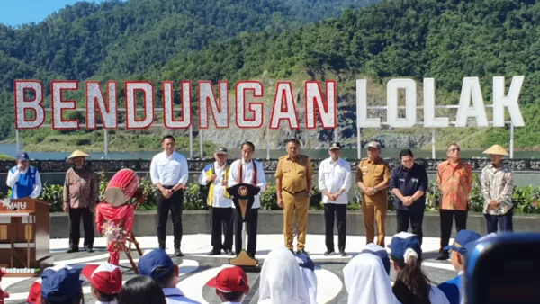 Jokowi Resmikan Bendungan Lolak di Sulawesi Utara, AHY Ikut Dampingi