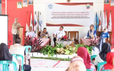 Mahasiswa KKN Sosialisasi UU ITE di Desa Jati Indah