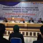 62 Mahasiswa Unila Ikuti Kuliah Perdana Program Profesi Insinyur