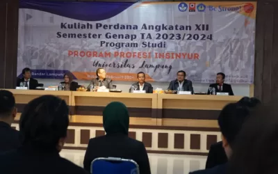 62 Mahasiswa Unila Ikuti Kuliah Perdana Program Profesi Insinyur