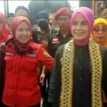 Sekretaris Komisi IV DPRD Lampung Kostiana Sambut Kedatangan Istri Ganjar Pranowo