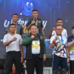 Gubernur bersama Forkopimda Provinsi Lampung dan Danrem 043/Gatam Ikuti Water Day Run Lampung