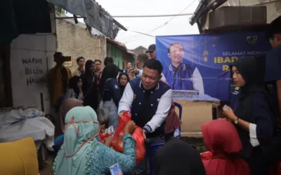 KNPI Lampung dan GPL Bagikan Puluhan Paket Sembako