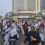 Koalisi Masyarakat Sipil Gelar Aksi Teatrikal Bela Palestina di CFD Bundaran HI