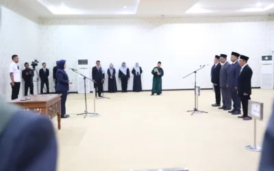 Rektor Unila Lantik Dekan FMIPA dan Para Wakil Dekan FP Unila