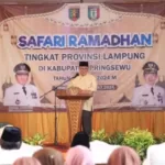 Gubernur Lampung dan Ketua Tim Penggerak PKK Provinsi Lampung Lakukan Safari Ramadhan 1445 H di Pringsewu