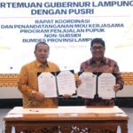 Gubernur Arinal Djunaidi Teken Kesepakatan dengan PT. Pusri Palembang