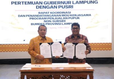 Gubernur Arinal Djunaidi Teken Kesepakatan dengan PT. Pusri Palembang