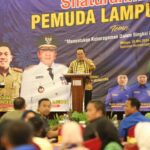 Gubernur Arinal Hadiri Silaturahmi Pemuda Lampung yang Digelar DPD KNPI Lampung, Usung Tema “Menyatukan Keberagaman dalam Bingkai Kebhinekaan”