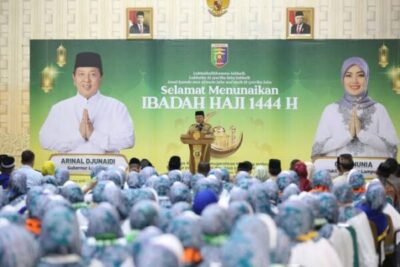 Gubernur Arinal Lepas Jemaah Calon Haji Kloter Pertama Lampung