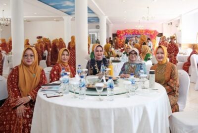 Riana Sari Arinal Hadiri Milad dan Halal Bihalal Idul Fitri 1445 H Perkumpulan Wanita Palembang Sumsel