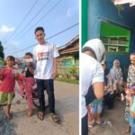 Relawan Sahabat Iqbal Ardiansyah (SIAR) Bagikan Permen Gratis di Sejumlah Kelurahan di Kota Bandar Lampung