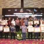 Sekdaprov Hadiri Penyerahan Penghargaan Paritrana Awards Tahun 2023