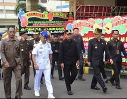 Ketua DPRD Lampung Ikut dalam Upacara HUT Satpol PP dan Satlinmas di Provinsi Lampung