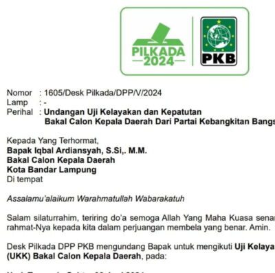 Mendapat Dukungan Sejumlah Tokoh Partai, Iqbal Ardiansyah Mengikuti Fit and Proper Test