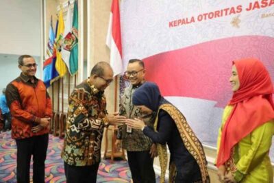 Pj. Gubernur Samsudin Hadiri Pengukuhan Otto Fitriandy sebagai Kepala OJK Lampung