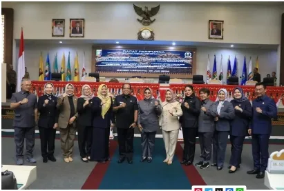 Rapat Paripurna Pandangan Umum dari Fraksi-Fraksi DPRD Provinsi Lampung Dihadiri Pj. Gubernur Lampung