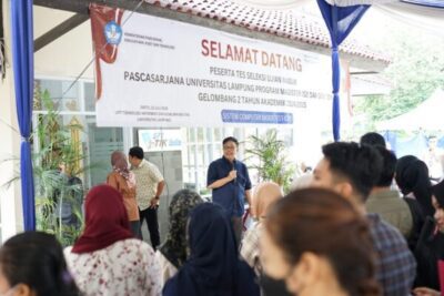 493 Calon Mahasiswa Pascasarjana Unila Ikuti Seleksi Ujian Masuk Gelombang II