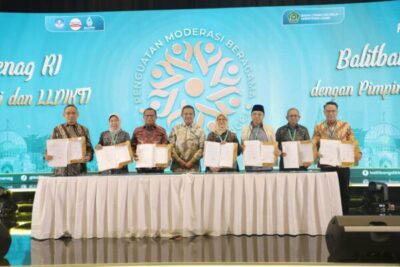 Unila dan Balitbang Diklat Kemenag RI MoU Penguatan Moderasi Beragama