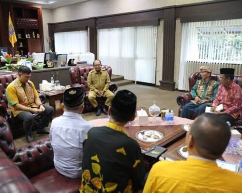 Pj. Gubernur Samsudin Terima Kunjungan Silaturahmi Majelis Penyimbang Adat Lampung