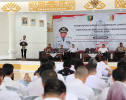 Pj. Gubernur Samsudin Berikan Briefing Terkait Netralitas ASN di Tulang Bawang