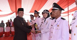 M. Firsada Lantik 9 Penjabat Kepala Tiyuh Se-Tubaba