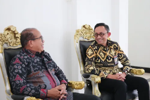 Pj. Gubernur Samsudin Terima Kunker Kepala BI Perwakilan Lampung Junanto Herdiawan