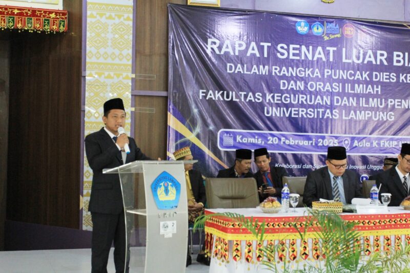 FKIP Unila Rayakan Dies Natalis ke-57 dengan Orasi Ilmiah dan Capaian Gemilang