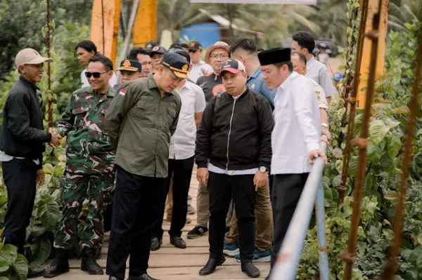 Bupati Pesisir Barat Tinjau Kerusakan Jembatan Gantung Way Pemerih, Pemkab Pastikan Pembangunan Segera Dilakukan