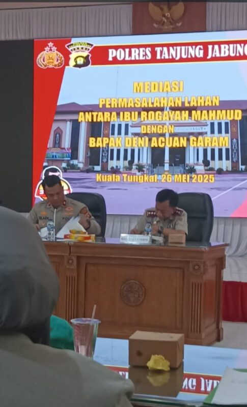 Sempat Adu Mulut, Sengketa Tanah 310 Ha di Polres Tanjab Barat Masuki Tahapan Berikutnya