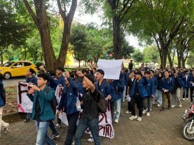 Dekan FEB Unila Diduga Bungkam Kasus Kekerasan dan Pelanggaran Etik Ormawa, Mahasiswa Gelar Aksi