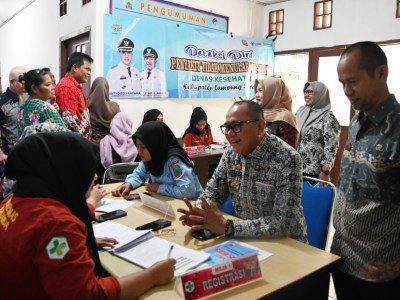 Pegawai Kominfo Lampung Selatan Ikuti Skrining Kesehatan dari Dinkes