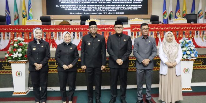 Penandatanganan Raperda APBD 2024 dan Persetujuan RPJMD 2025-2029, Lampung Mantapkan Arah Pembangunan