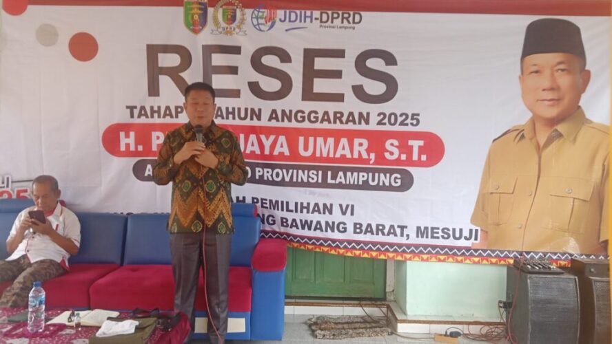 Anggota DPRD Provinsi Lampung H. Putra Jaya Umar Reses di Mulya Asri Tubaba