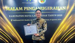 Lampung Selatan Pertahankan Predikat KLA Nindya 2025, Skor Naik Jadi 764,92