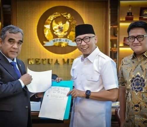 Temui Ketua MPR RI, Gubernur Mirza Sampaikan Aspirasi Mahasiswa Lampung