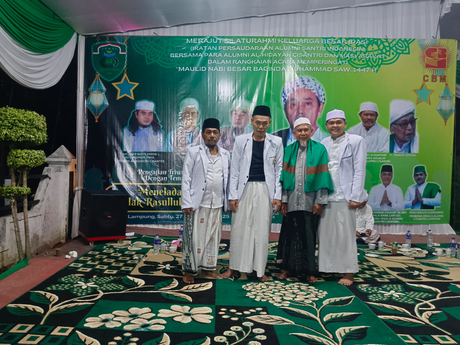 Ketua IPASI dan Kepala BNN Lampung Selatan Ajak Umat Jauhi Narkoba dalam Peringatan Maulid Nabi Muhammad SAW