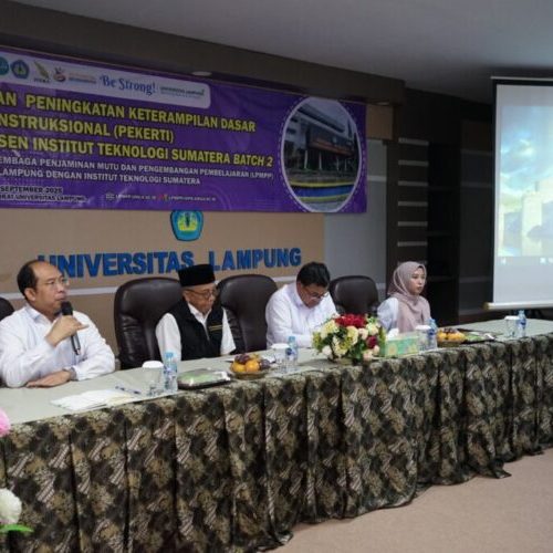 Unila Gelar Pelatihan Pekerti Batch Dua bagi Dosen Itera