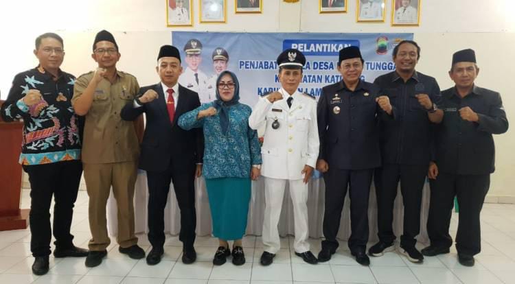 Sekda Lamsel Lantik Khusaini Rohman, Dorong Karya Tunggal Jadi Desa Penggerak Ekonomi Rakyat