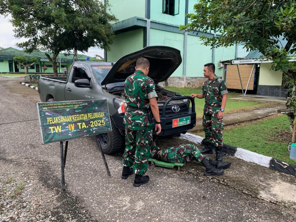 DENPAL XX/2 JAMBI LAKSANAKAN KEGIATAN YANHAR AKTIF TW IV TAHUN 2025 DI KODIM 0420/SARKO