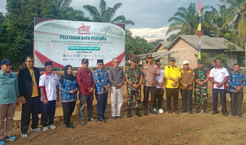 Dandim 0420/Sarko Ikuti Vicon Kegiatan Ground Breaking Koperasi Desa/Kelurahan Merah Putih (KDKMP)