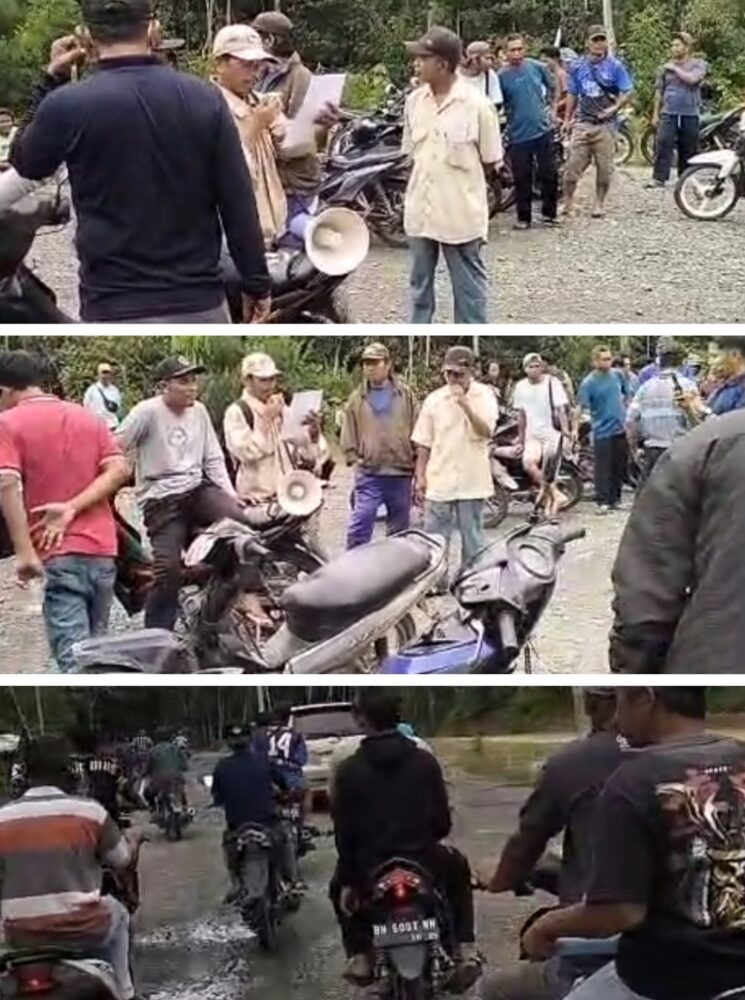 Warga Tanjung Pauh Km 39 Desak PT Kurnia Sungai Bahar Berjaya Buka Kemitraan Bongkar Muat Sawit