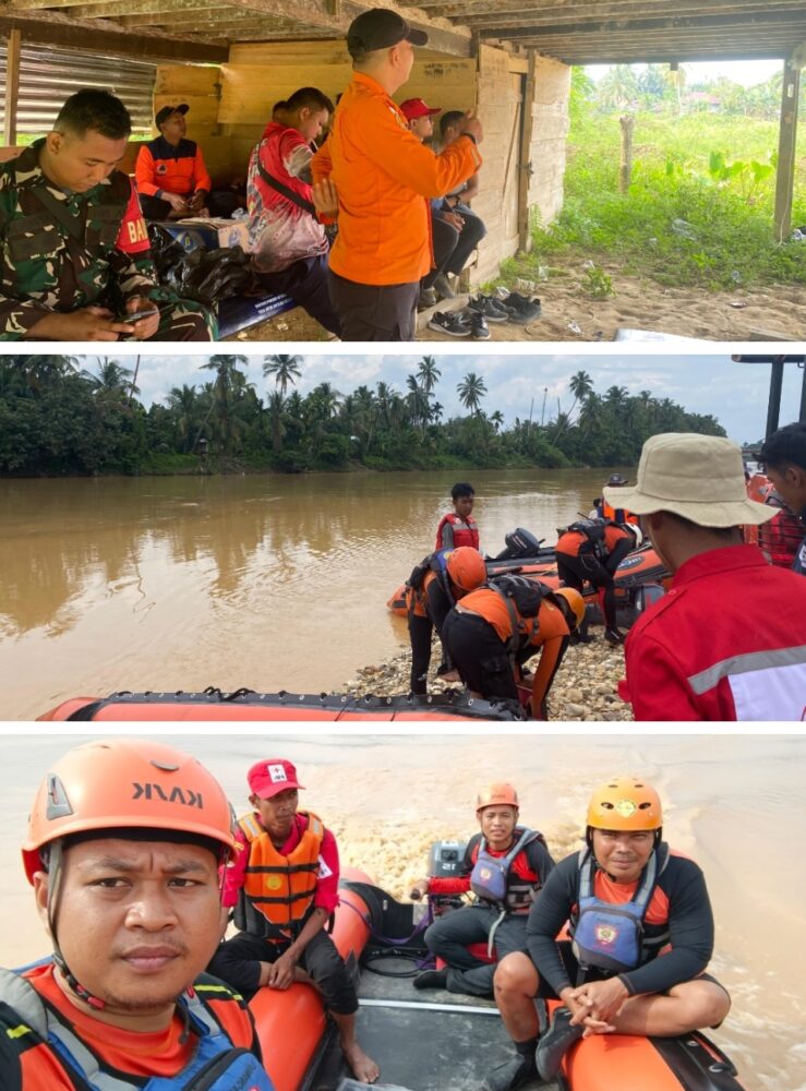 Memasuki Hari Kedua, Tim SAR Gabungan Masih Mencari Korban Tenggelam di Sungai Limun