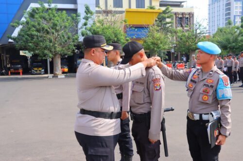 123 Siswa Diktuk Bintara Polri SPN Polda Lampung Mulai Latihan Kerja di Polresta Bandar Lampung