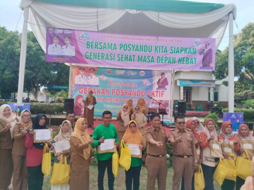 Dinas Kesehatan Kota Metro Kampanye Gerakan Posyandu Aktif