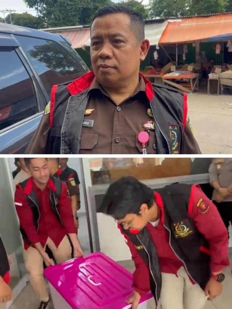Penyidik Kejaksaan Negeri (Kejari) Jambi, menggeledah kantor PT Eraguna Bumi Nusa (EBN) di Pasar Angso Duo Jambi, Rabu (26/11/2025)