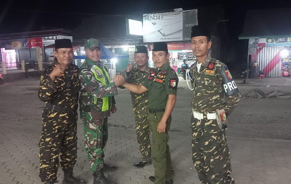 Kegiatan Patroli dan Komsos Malam  Koramil 420-08/Tabir, Berjalan Aman dan Lancar