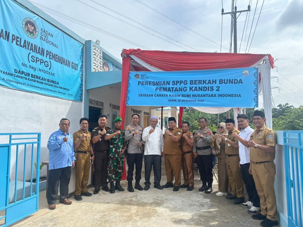 LAUNCHING DAN RUNNING SPPG BERKAH BUNDA PEMATANG KANDIS 2 BERJALAN AMAN DAN KONDUSIF